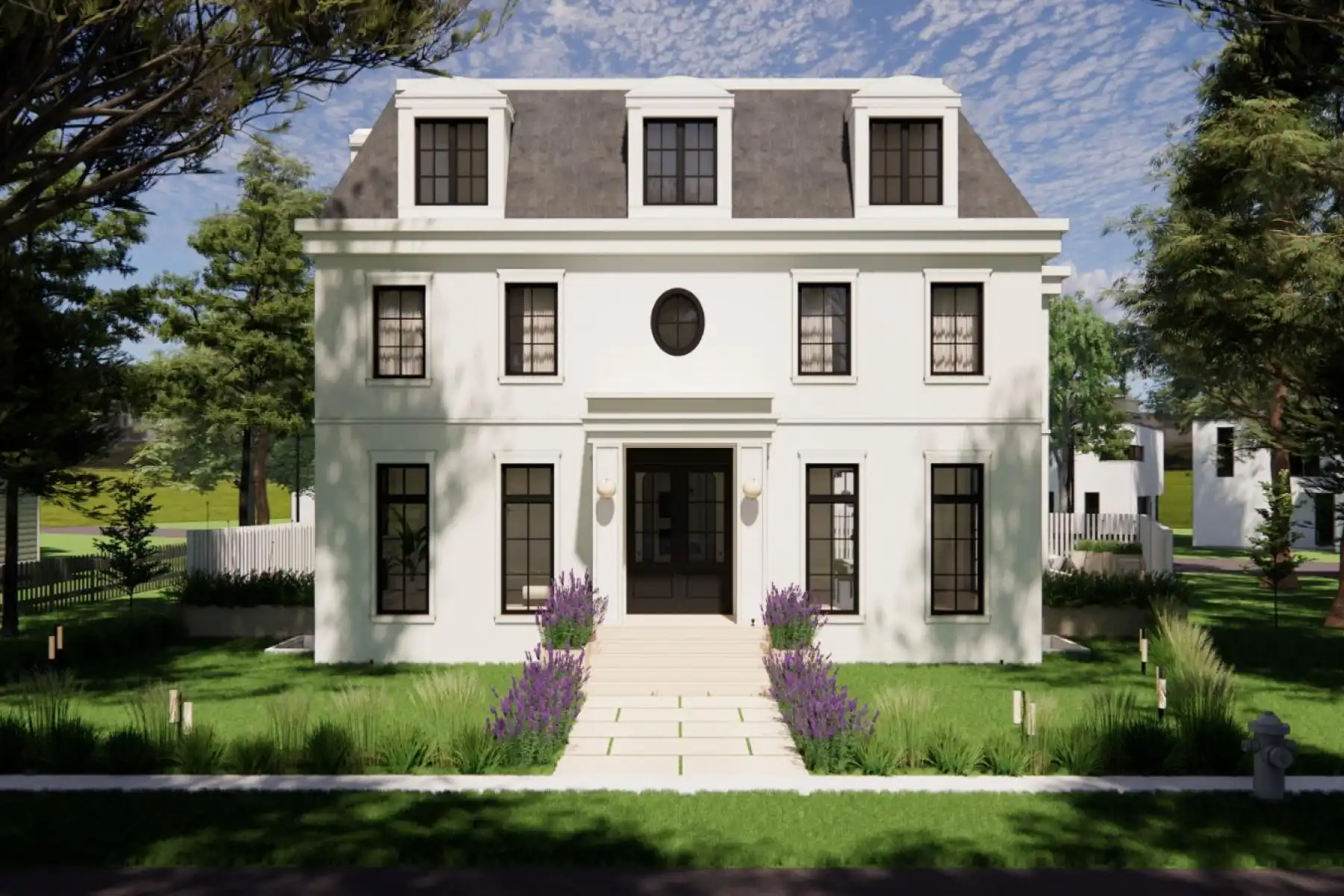 The white residence at 5316 Reno Road NW